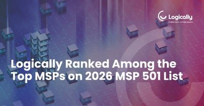Logically ranked among the top managed service providers on the 2026 MSP 501 list, with branded cybersecurity and technology graphic.