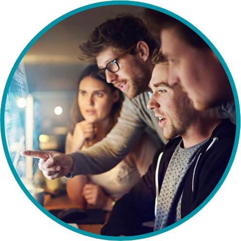 Circle image representing referrals